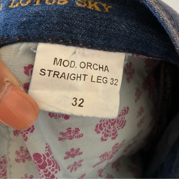 Sharkah Chakra Ladies Orcha blue Jeans - 9ct Gold Stud W32 L30- BNWT - Picture 16 of 17